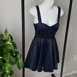 Navy mini dress